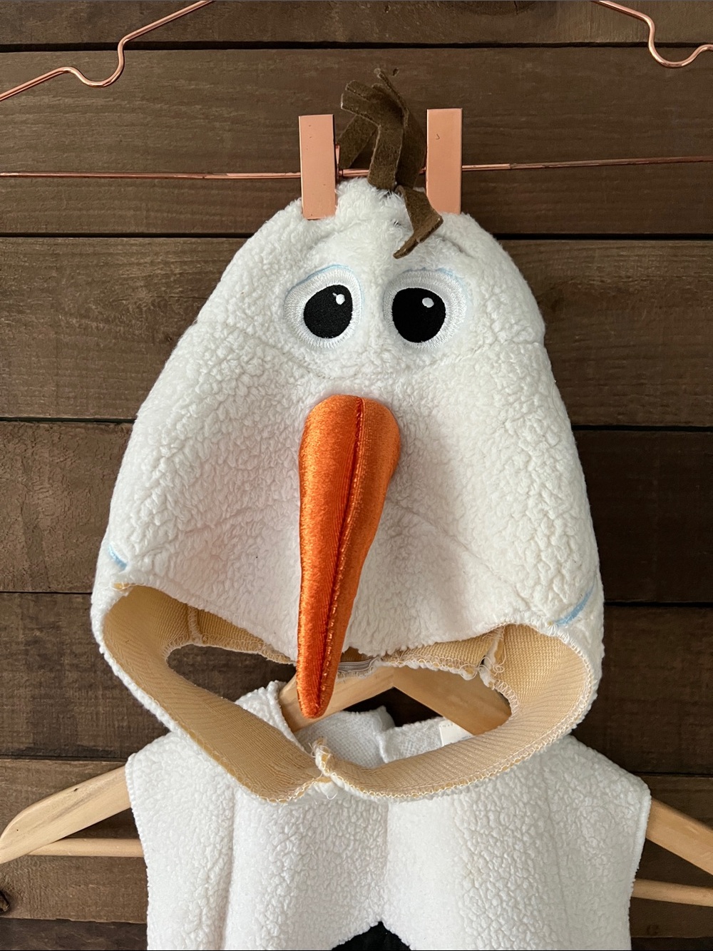 Disney Frozen Kids Olaf Snowman Halloween Costume Dress Up Size Large (4-6) - Picture 4 of 9
